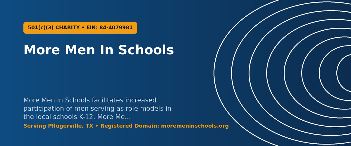More Men In Schools Banner